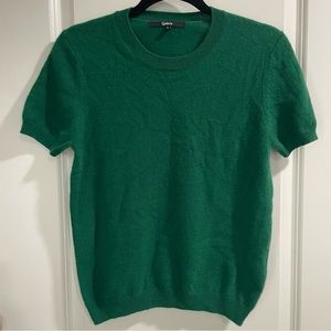 Quince Cashmere Tee Everglade Green L